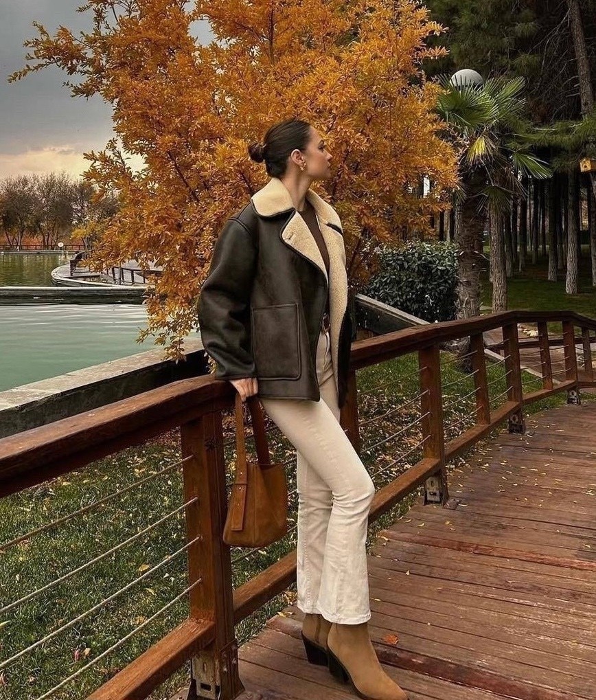 модные дубленки,стильная дубленка,куртка дубленка,дубленка косуха,дубленка авиатор