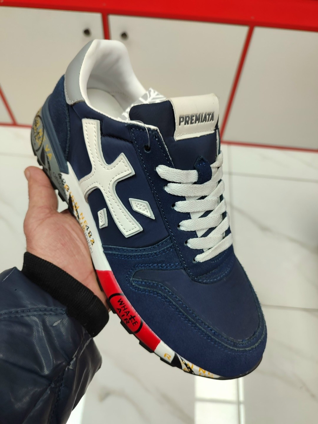 кроссовки premiata,кроссовки мужские premiata,,премиата кроссовки,комбинированные кроссовки premiata