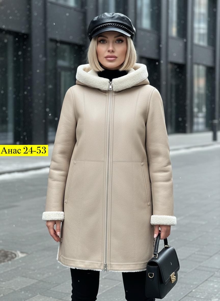 дубленка женская,дубленка бежевая,белая дубленка,зимняя дубленка,дубленка с капюшоном