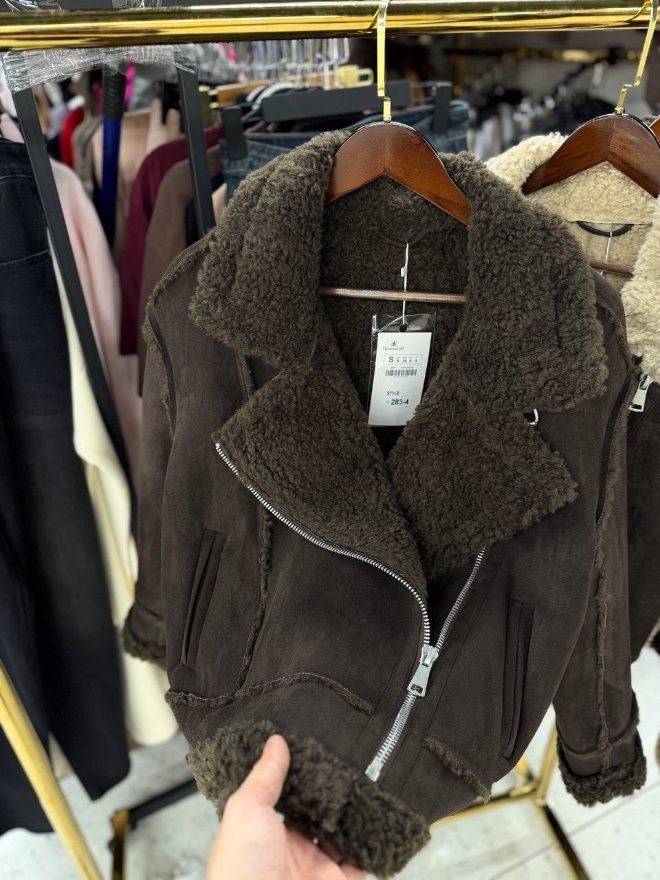 дубленка авиатор,зимние женские куртки из искусственной кожи,куртка дубленка,женская дубленка,замшевая куртка