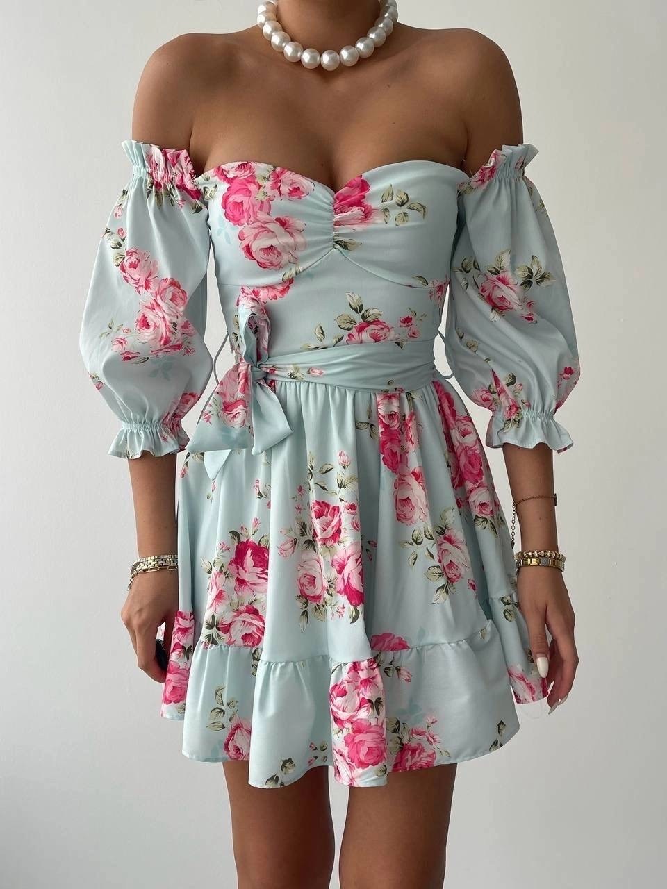 платье летнее,платье,голубое платье,нежное платье,mini elbise