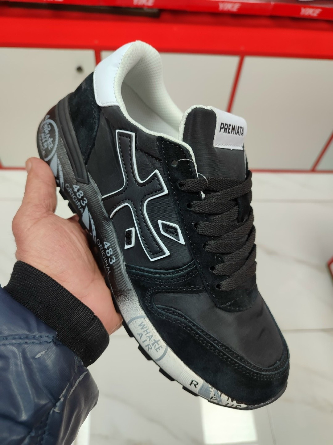 кроссовки premiata,кроссовки мужские premiata,,премиата кроссовки,комбинированные кроссовки premiata