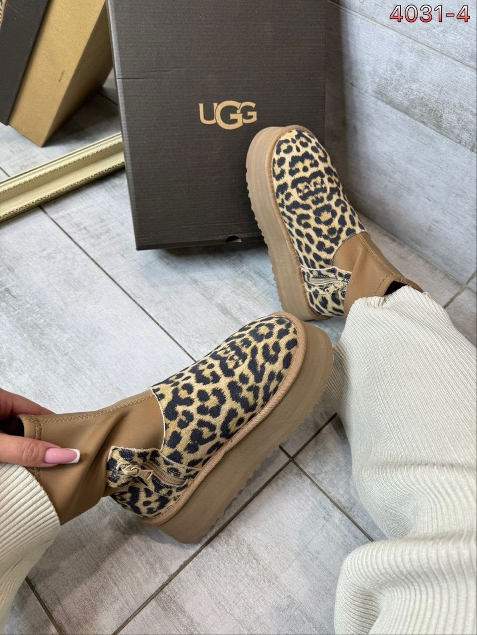 ,угги женские,угги леопардовые,зимние угги на платформе,женская