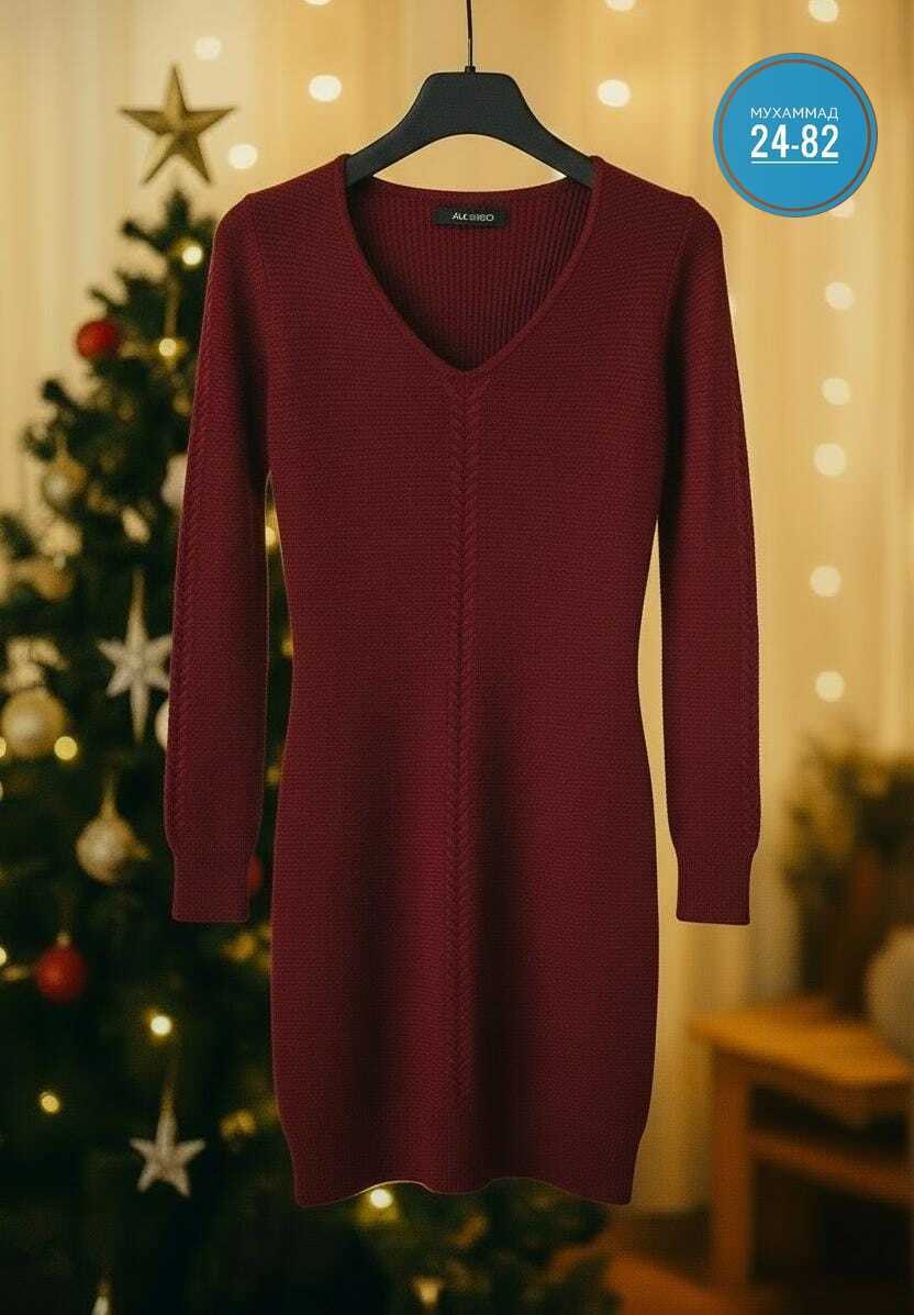 вязаное платье свитер,платье вязаное женское,платье женская,трикотажное платье,платье свитер