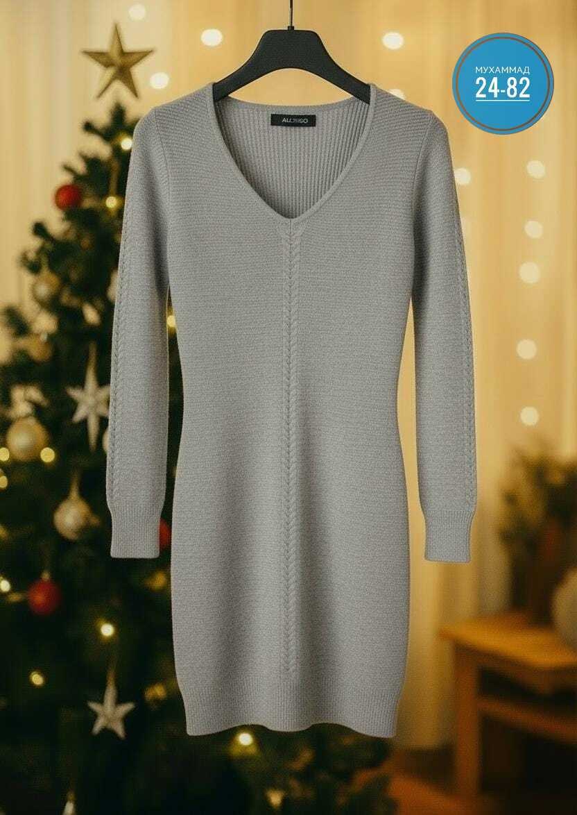 вязаное платье свитер,платье вязаное женское,платье женская,трикотажное платье,платье свитер