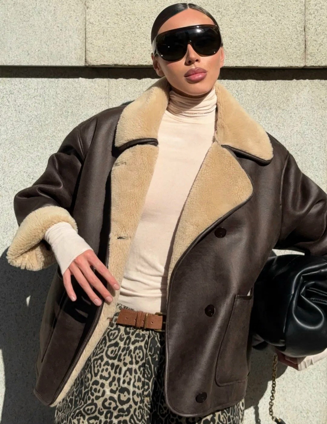 стильная дубленка,пальто модное,дубленка женская авиатор,дубленка оверсайз,модные дубленки