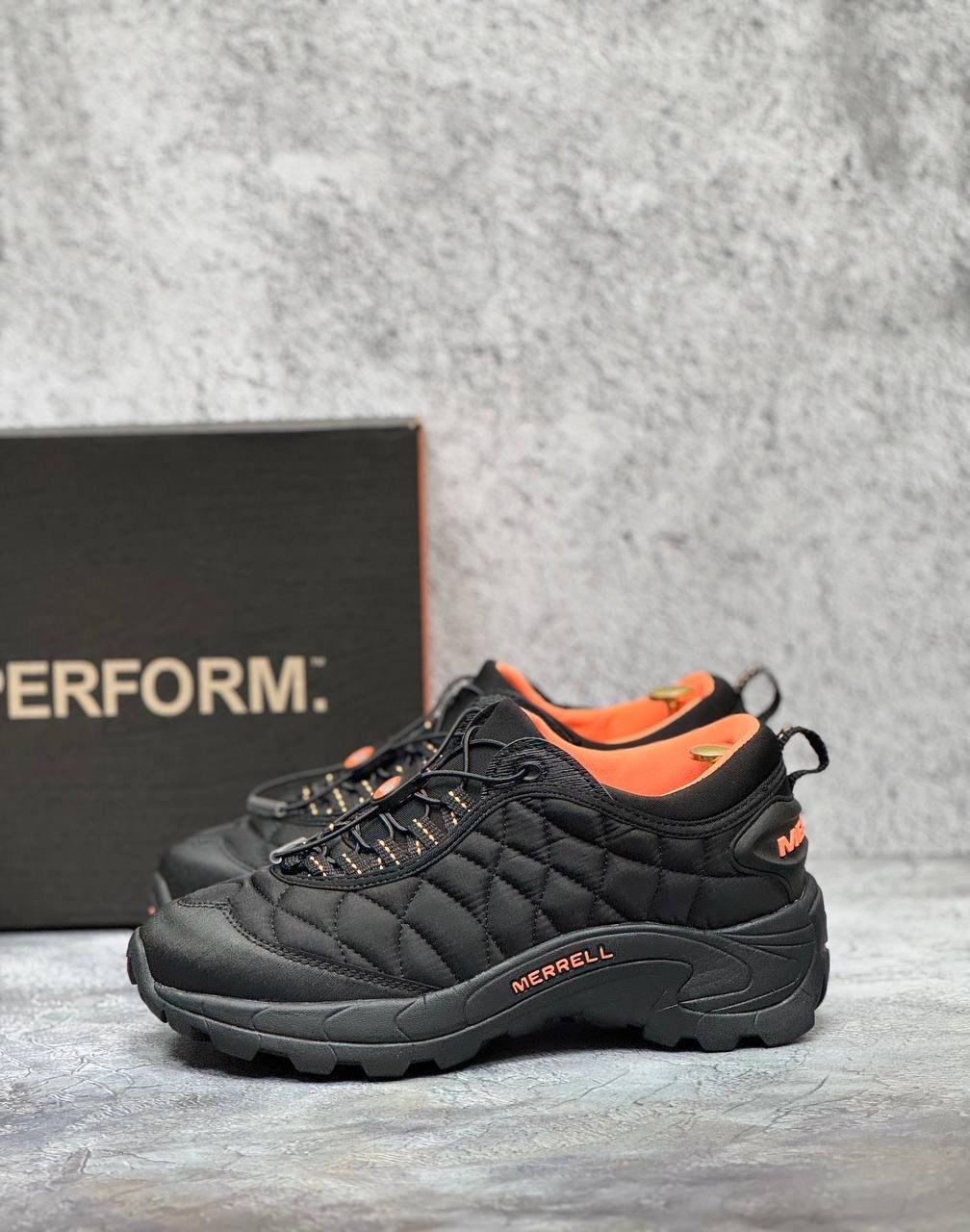 мужские кроссовки merrell,зимние кроссовки merrell,merrell ice cap moc 2 black/orange,кроссовки мужские на зиму мерелл,merrell ice cap moc 2