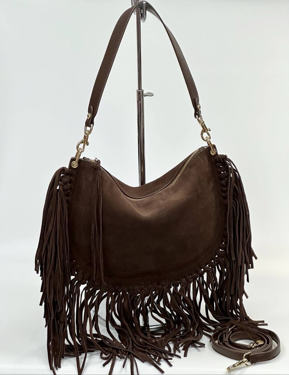 замшевая сумка,сумка с бахромой,сумка через плечо с бахромой,сумка женская с бахромой,сумка