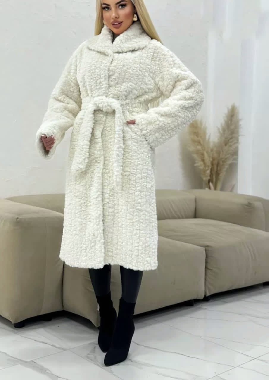 кардиган альпака,кардиган пальто,пальто барашек,меховое пальто,стильное пальто