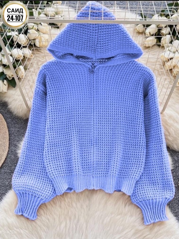 вязаная кофта,вязаные кардиганы,женская кофта,женский вязаный кардиган с капюшоном,вязанная кофта