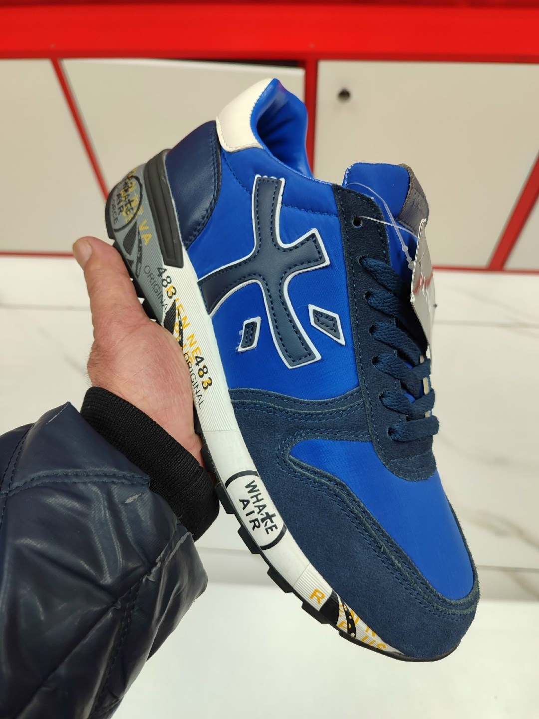 кроссовки premiata,кроссовки мужские premiata,,премиата кроссовки,комбинированные кроссовки premiata