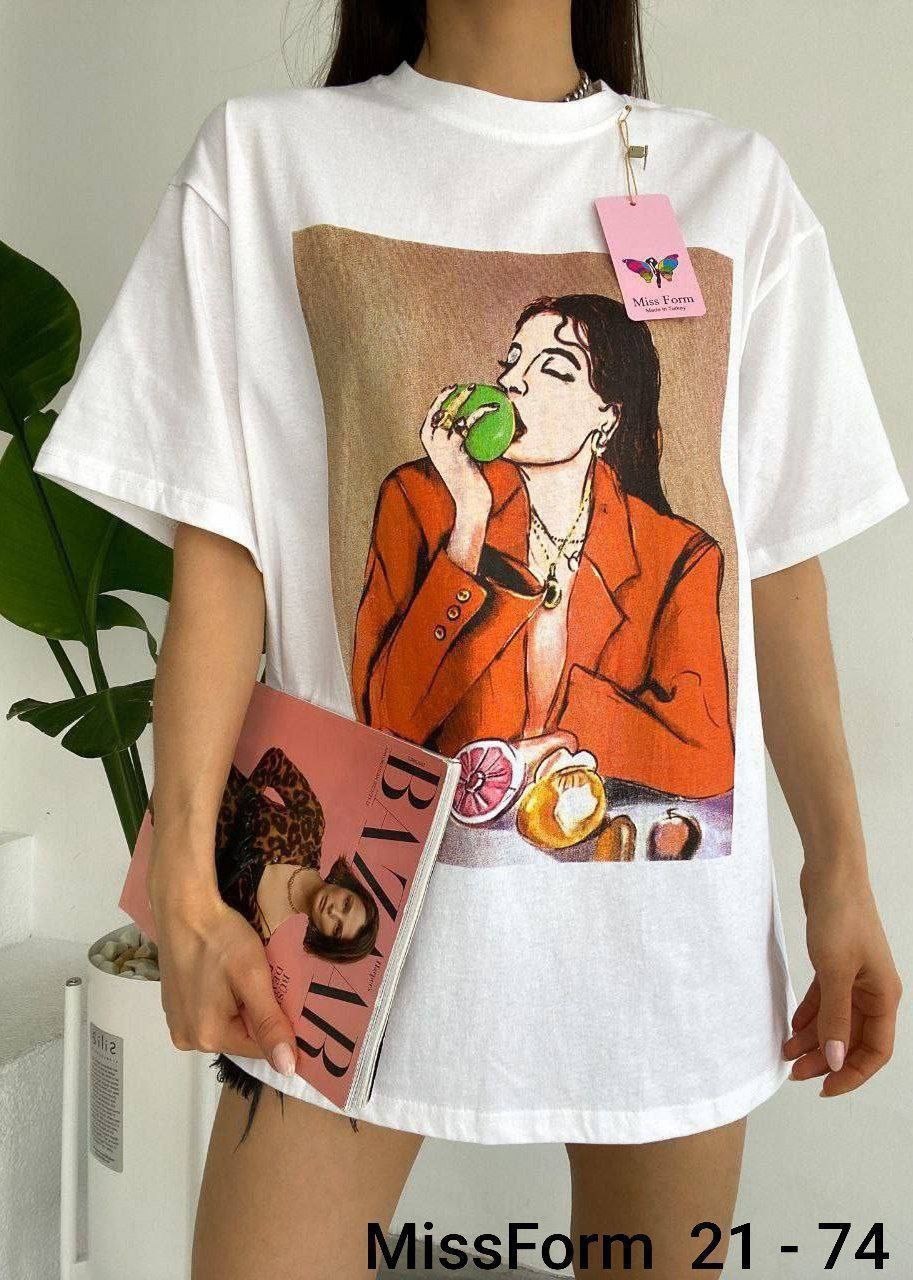 женская футболка, ,женская майка,футболка оверсайз,принты на футболки оверсайз