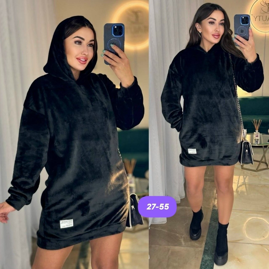 платье туника теплая,платье с капюшоном теплое,платье с капюшоном,велюровая платья,платье худи с капюшоном