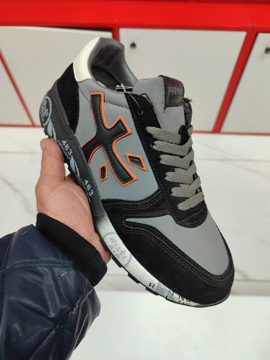 кроссовки premiata,кроссовки мужские premiata,,премиата кроссовки,комбинированные кроссовки premiata