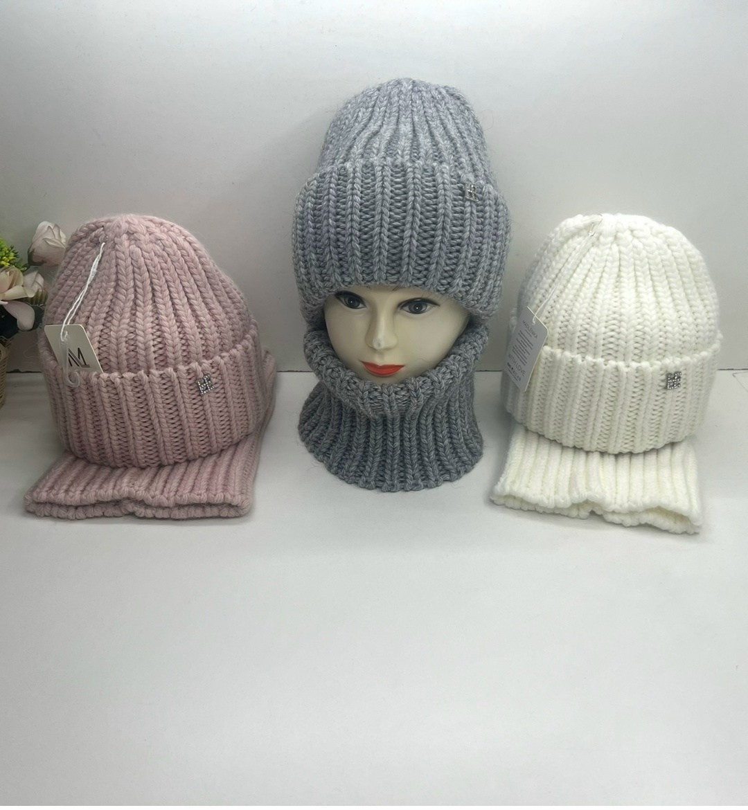 комплект шапка шарф,комплект женский шапка,комплект женский шапка и снуд,шапка и снуд комплект,комплект теплая шапка