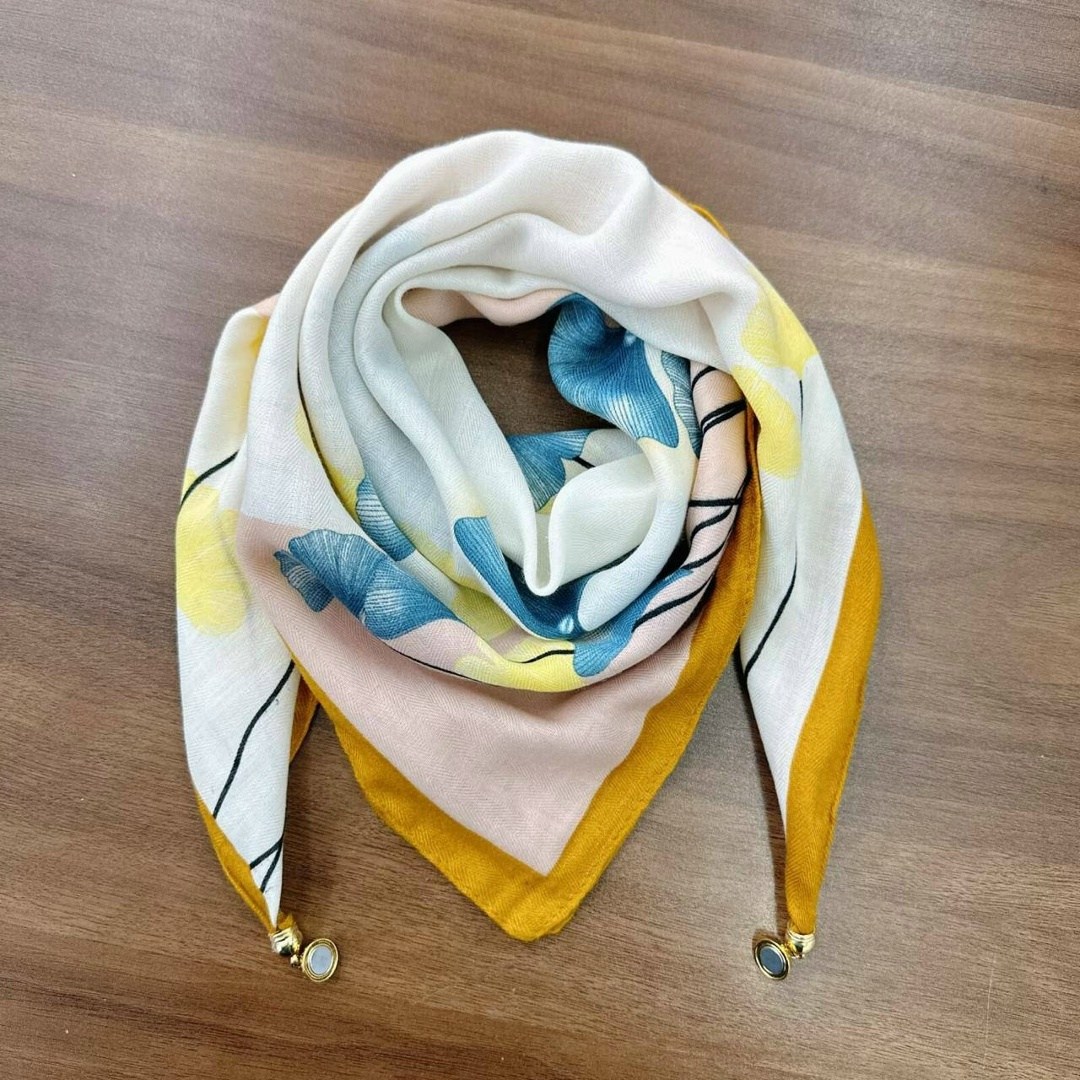 шелковый шарф,шелковые платки,женский шелковый шарф с принтом,шарфы и платки,шарф женские