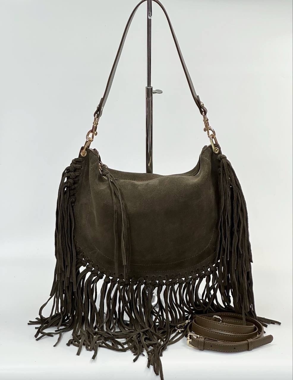 замшевая сумка,сумка с бахромой,сумка через плечо с бахромой,сумка женская с бахромой,сумка