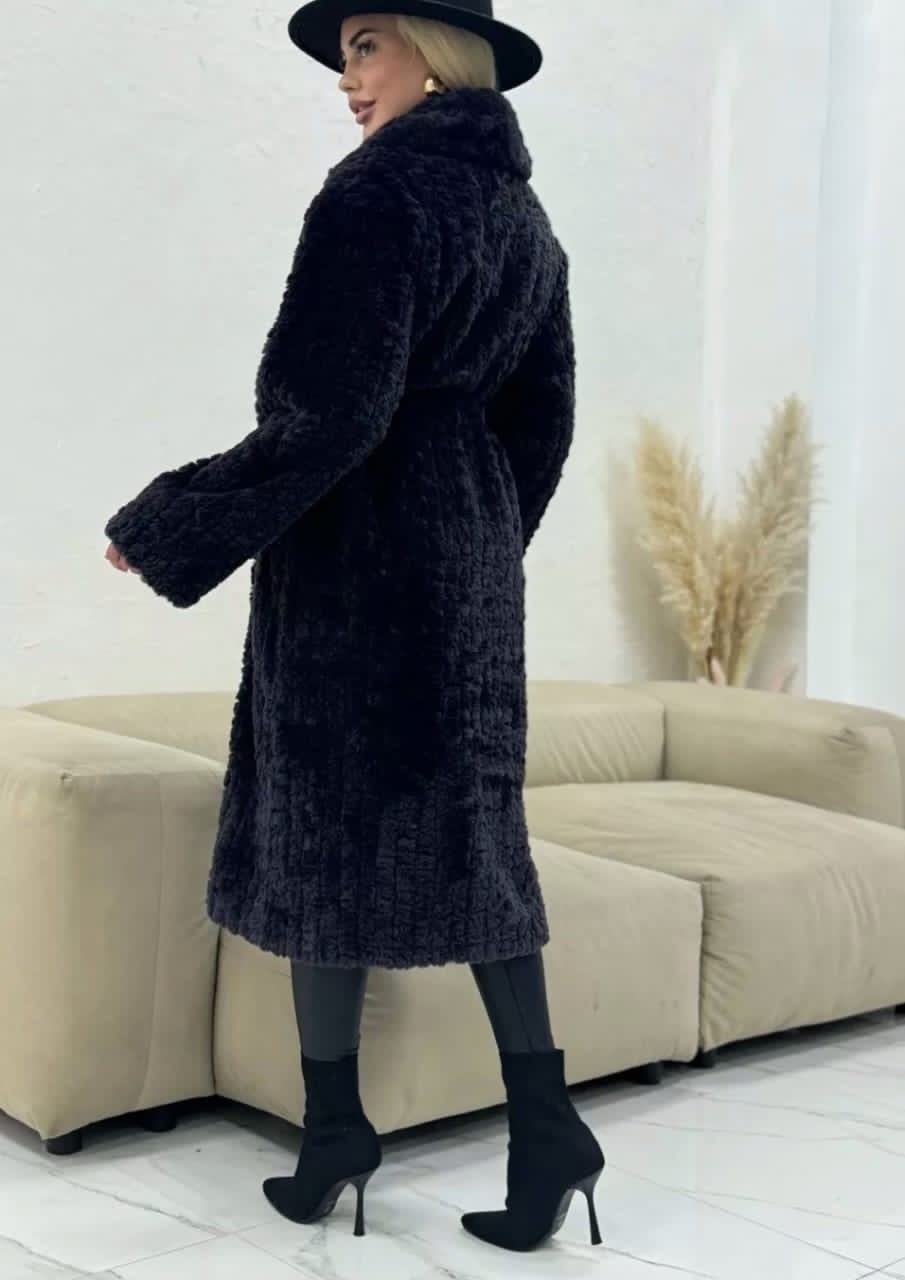 кардиган альпака,кардиган пальто,пальто барашек,меховое пальто,стильное пальто