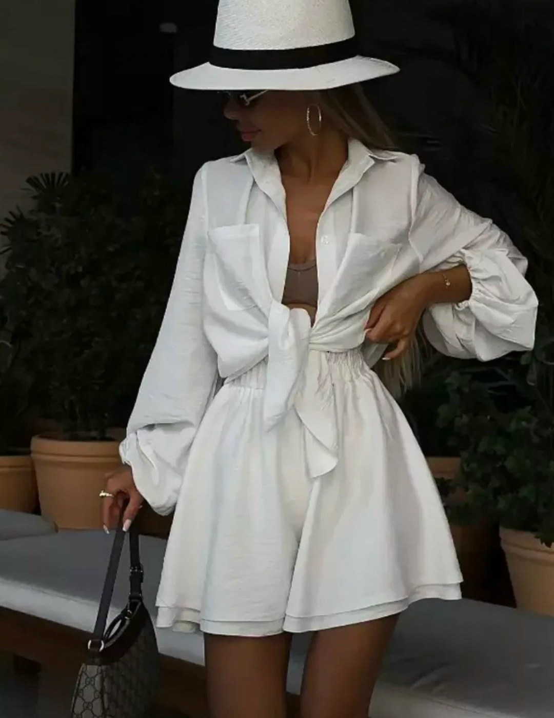 женский костюм с шортами и рубашкой,рубашка с юбкой,стильные костюмы,модное платье