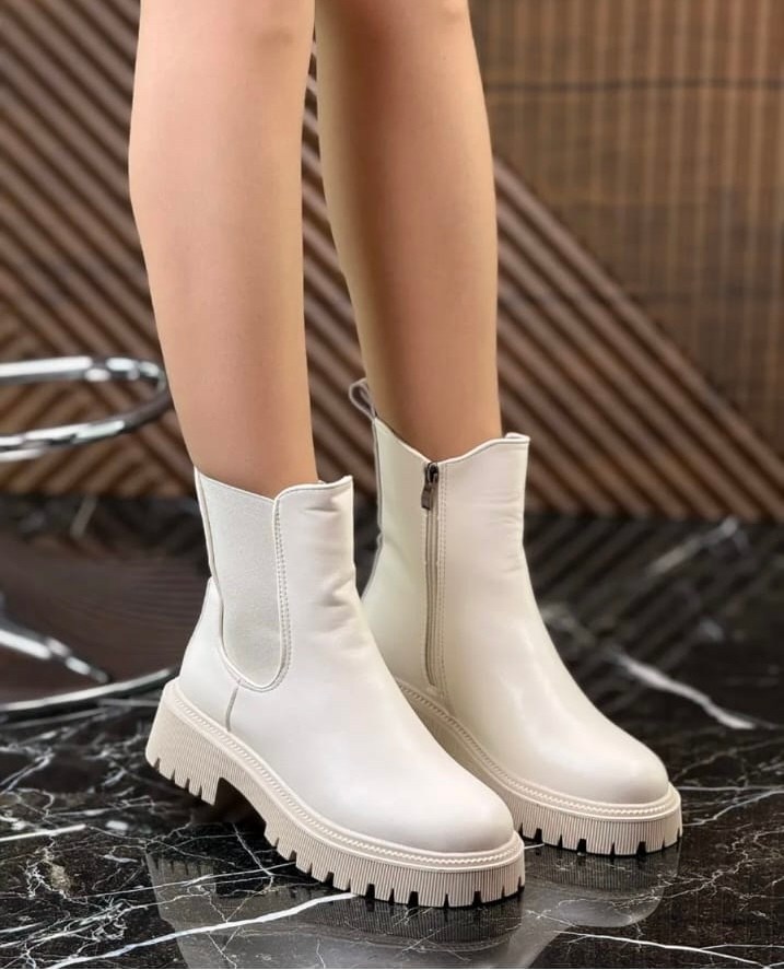 ,женские ботинки,ботинки челси женские белые,обуви,женские обуви