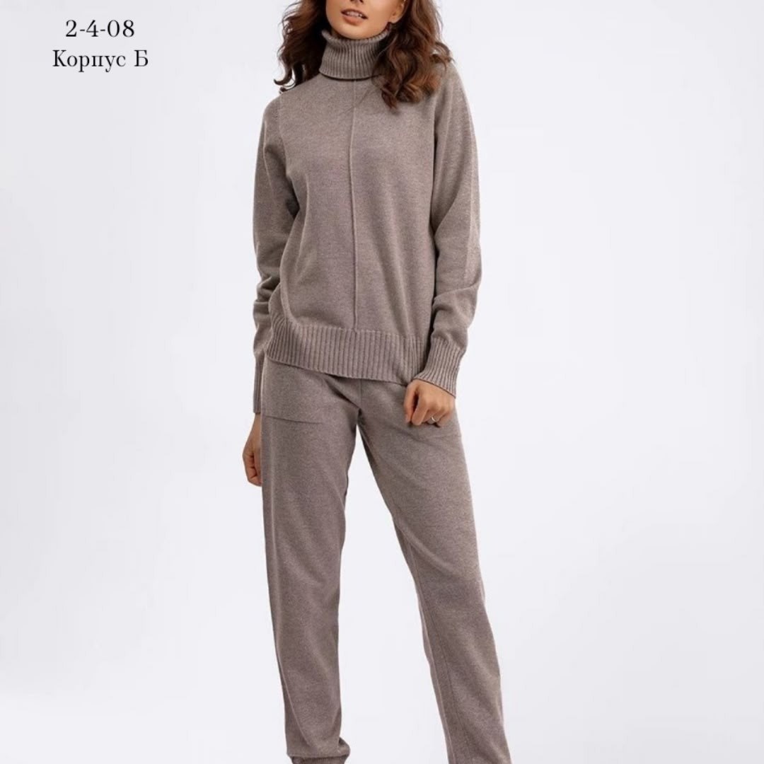 женский трикотажный костюм,костюм из кашемира женский,трикотажный костюм брюками,трикотажный костюм с брюками осенний,спортивный костюм однотонный