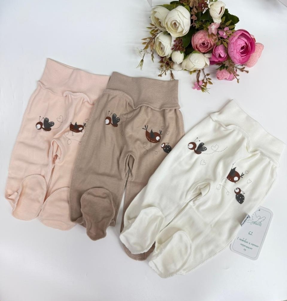 ползунки для новорожденного,ползунки амелли,штанишки ползунки,одежда для новорожденного,носки комплект