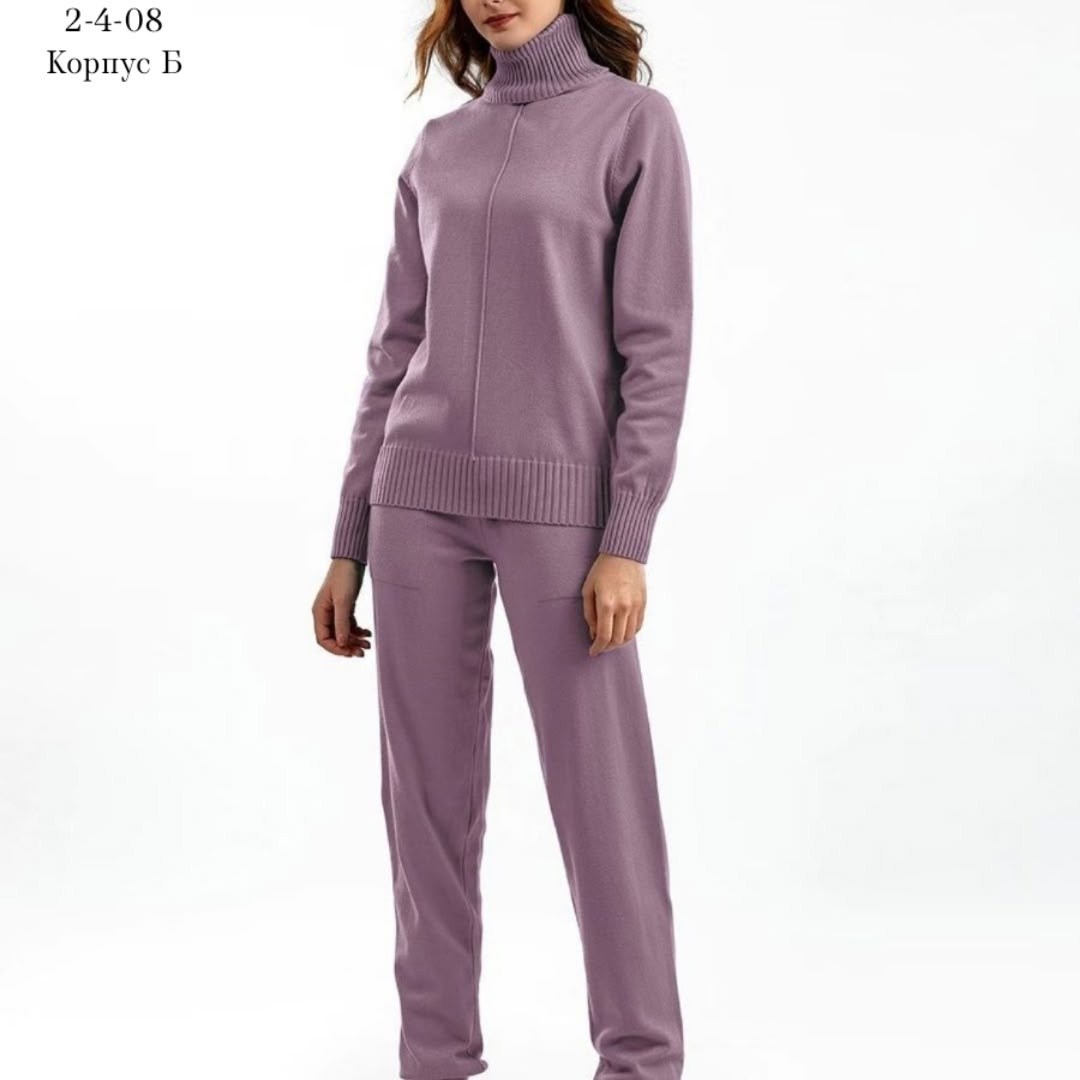 женский трикотажный костюм,костюм из кашемира женский,трикотажный костюм брюками,трикотажный костюм с брюками осенний,спортивный костюм однотонный