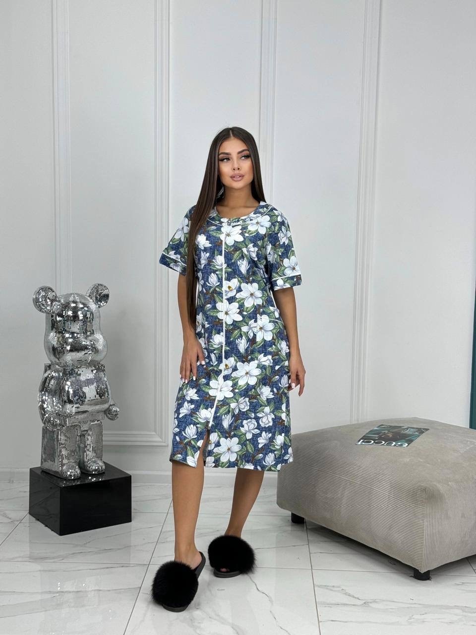 халат женский домашний,халат женский,халат домашние,халат женский 56-58 размера,халат женский домашний на молнии