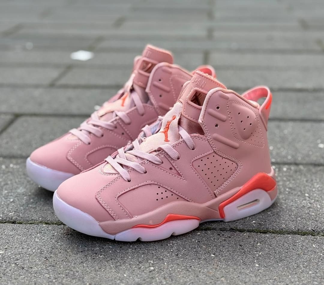 nike air jordan 6,nike air jordan 6 retro,розовые джорданы,wmns air jordan 6 retro,баскетбольная