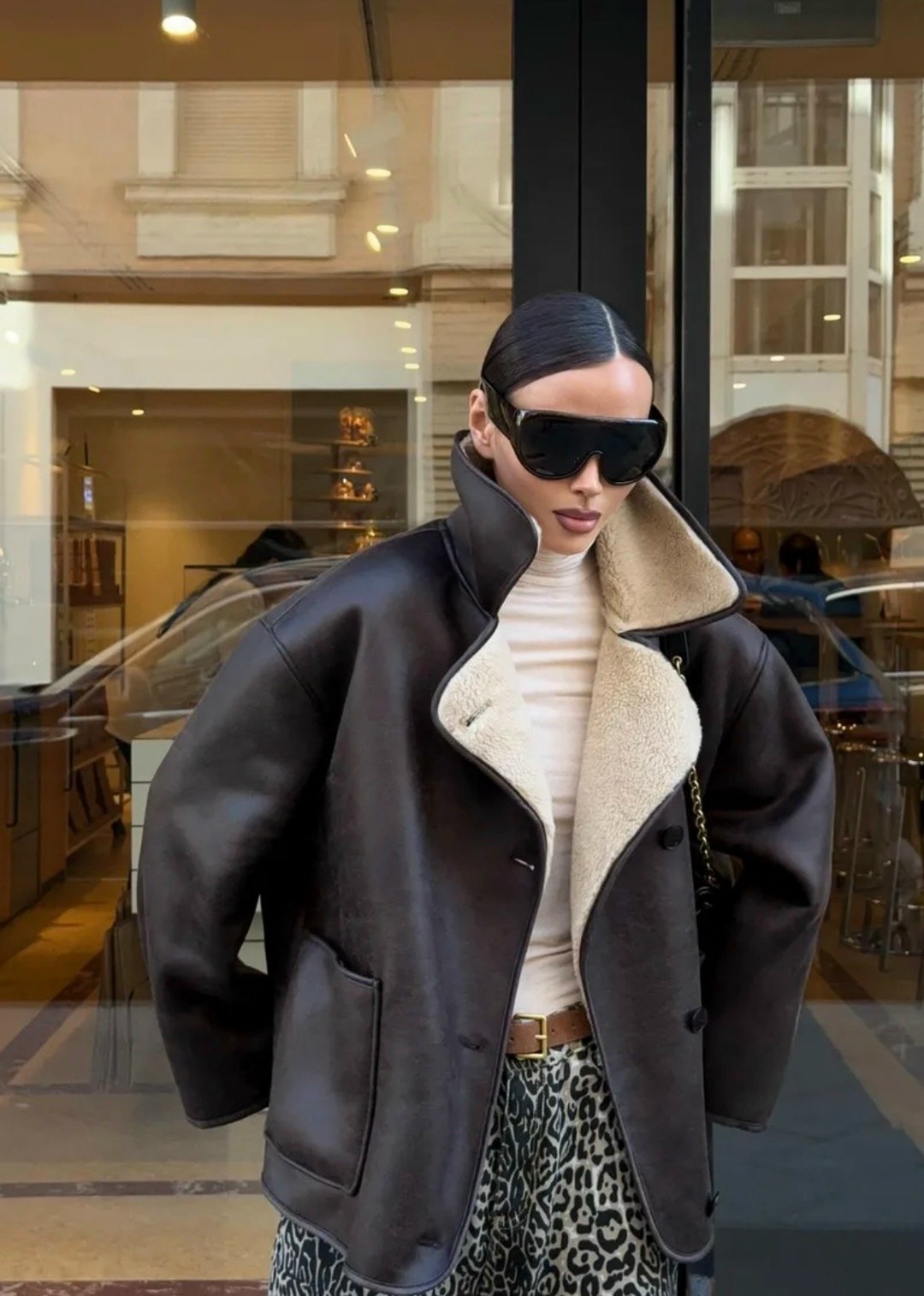 стильная дубленка,пальто модное,дубленка женская авиатор,дубленка оверсайз,модные дубленки