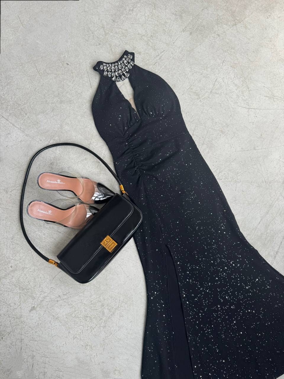 вечернее платье с пайетками,платье с пайетками,черное платье с пайетками,вечернее платье блестящее,женское вечернее платье с блестками