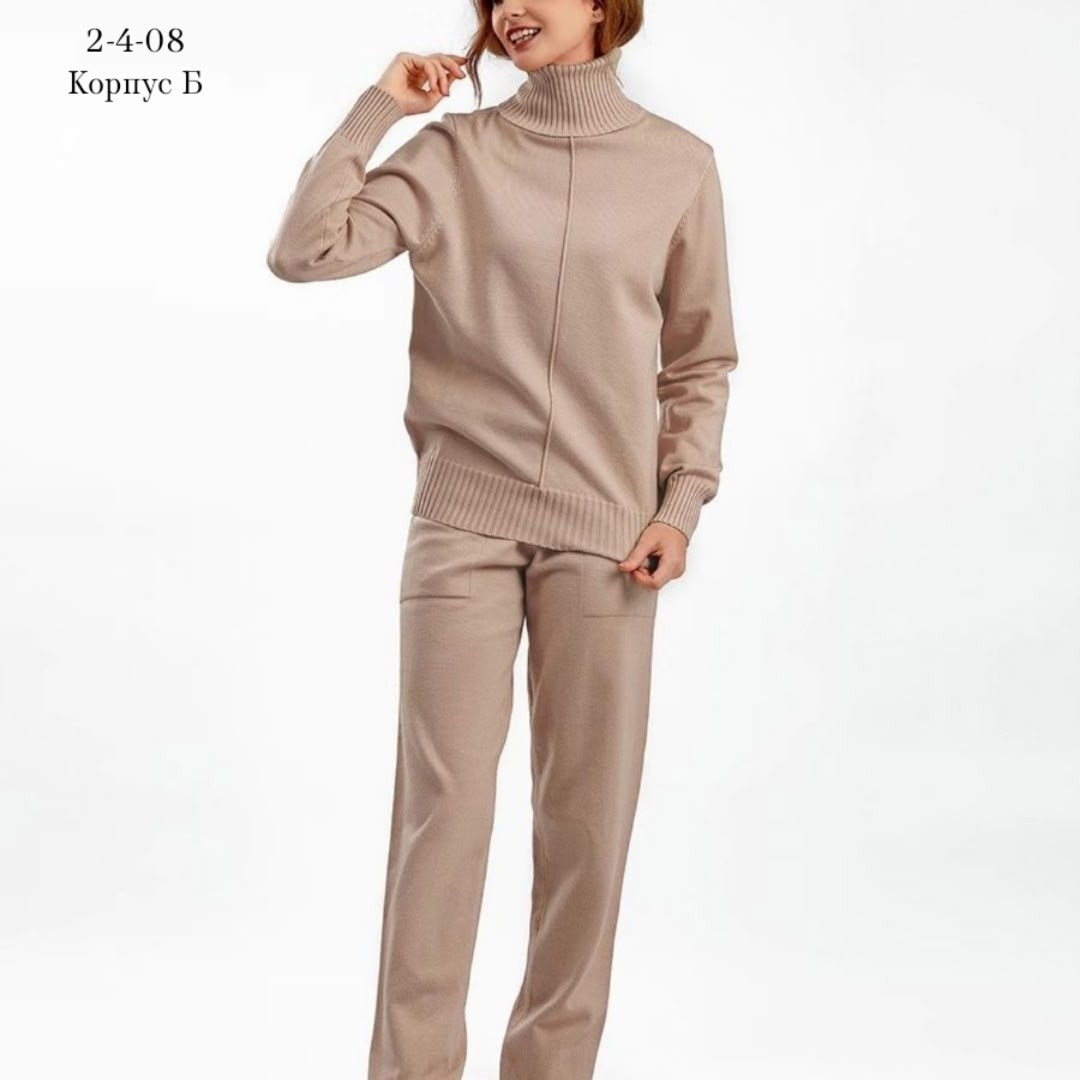 женский трикотажный костюм,костюм из кашемира женский,трикотажный костюм брюками,трикотажный костюм с брюками осенний,спортивный костюм однотонный
