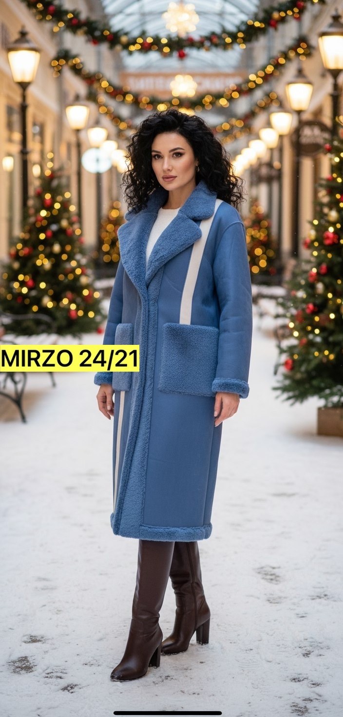 женская дубленка,голубая дубленка,зимняя дубленка,дубленка из экомеха,модное пальто