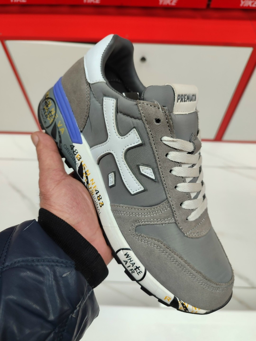 кроссовки premiata,кроссовки мужские premiata,,премиата кроссовки,комбинированные кроссовки premiata