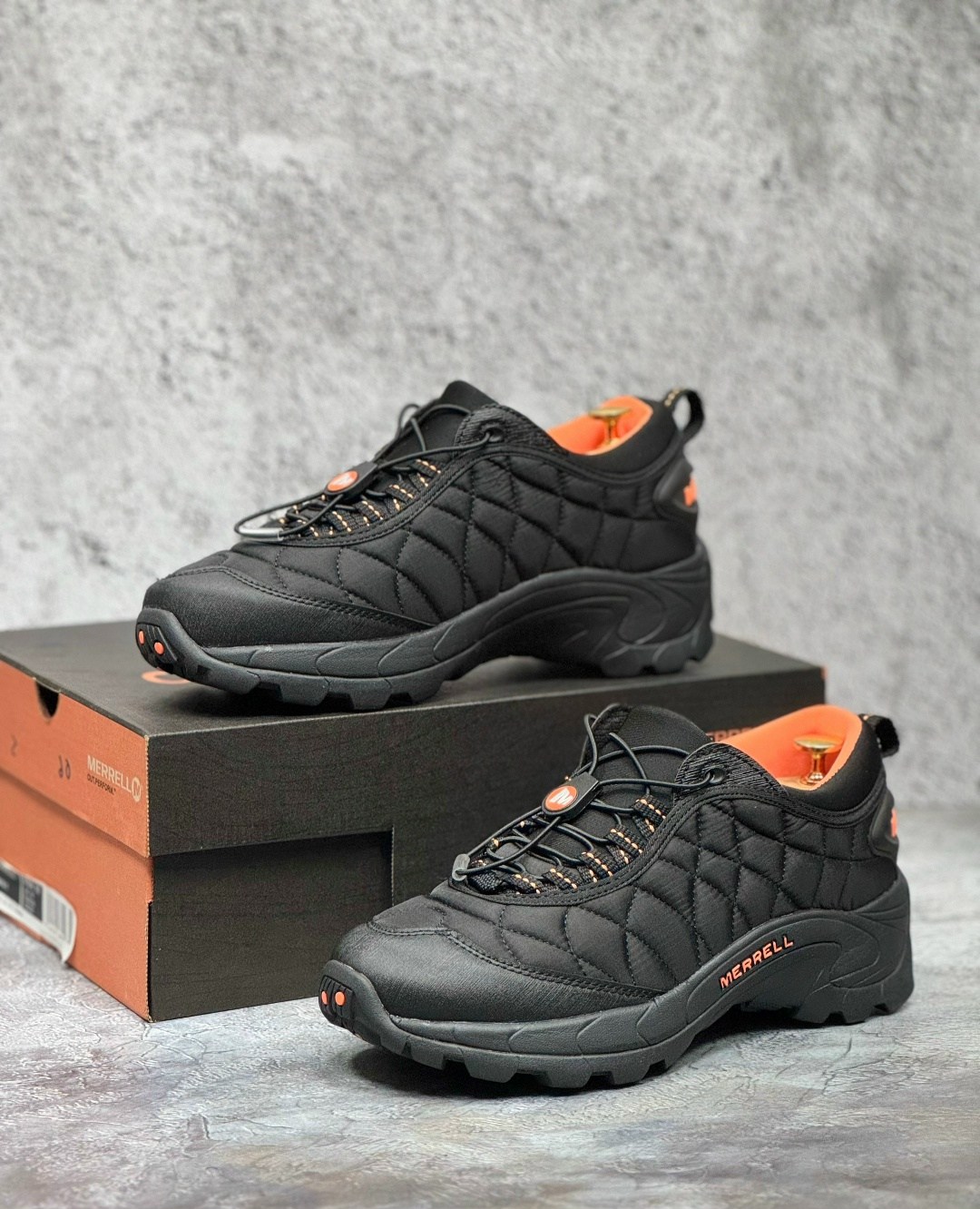 мужские кроссовки merrell,зимние кроссовки merrell,кроссовки мужские на зиму мерелл,merrell ice cap moc 2 black/orange,merrell ice cap moc 2