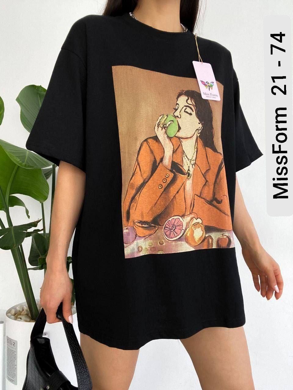 женская футболка, ,женская майка,футболка оверсайз,принты на футболки оверсайз