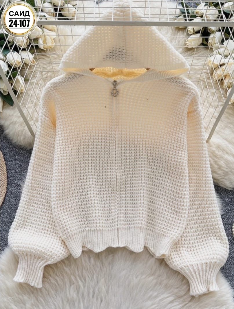 вязаная кофта,вязаные кардиганы,женская кофта,женский вязаный кардиган с капюшоном,вязанная кофта