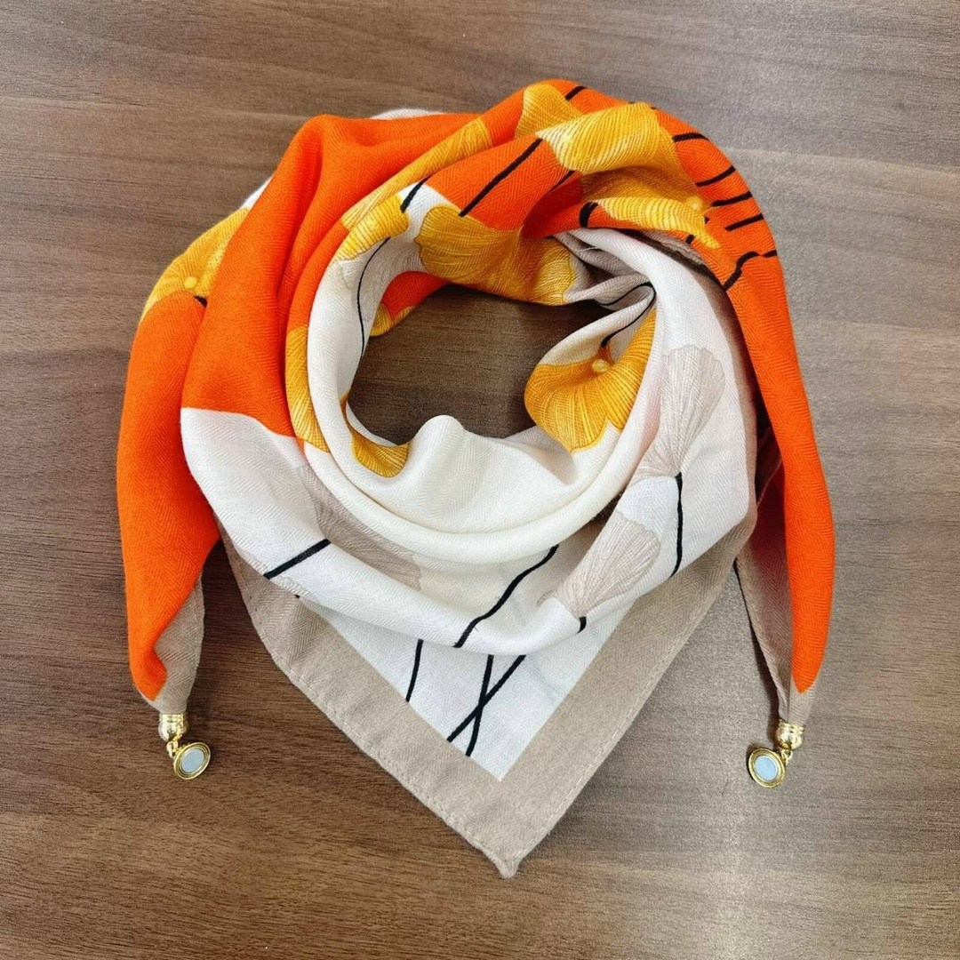 шелковый шарф,шелковые платки,женский шелковый шарф с принтом,шарфы и платки,шарф женские