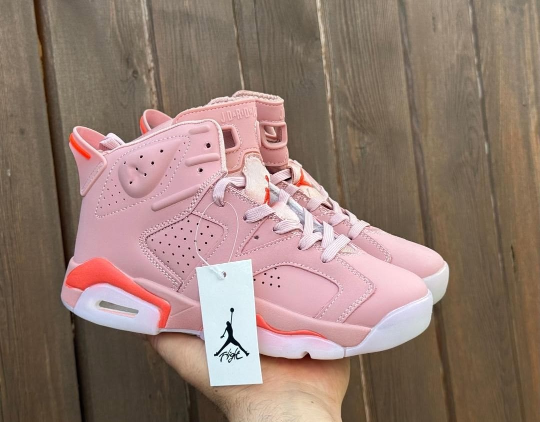 nike air jordan 6,nike air jordan 6 retro,розовые джорданы,wmns air jordan 6 retro,баскетбольная