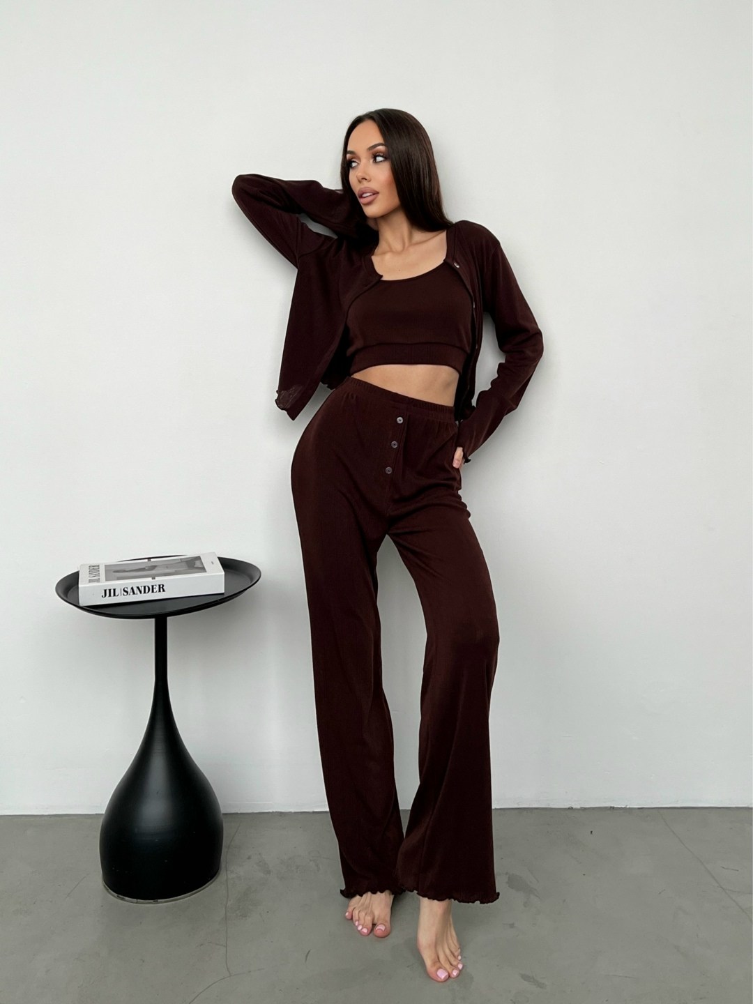 стильные костюмы,трикотажный костюм лапша,костюм женский лапша,костюм тройка лапша,костюм лапша с широкими штанами