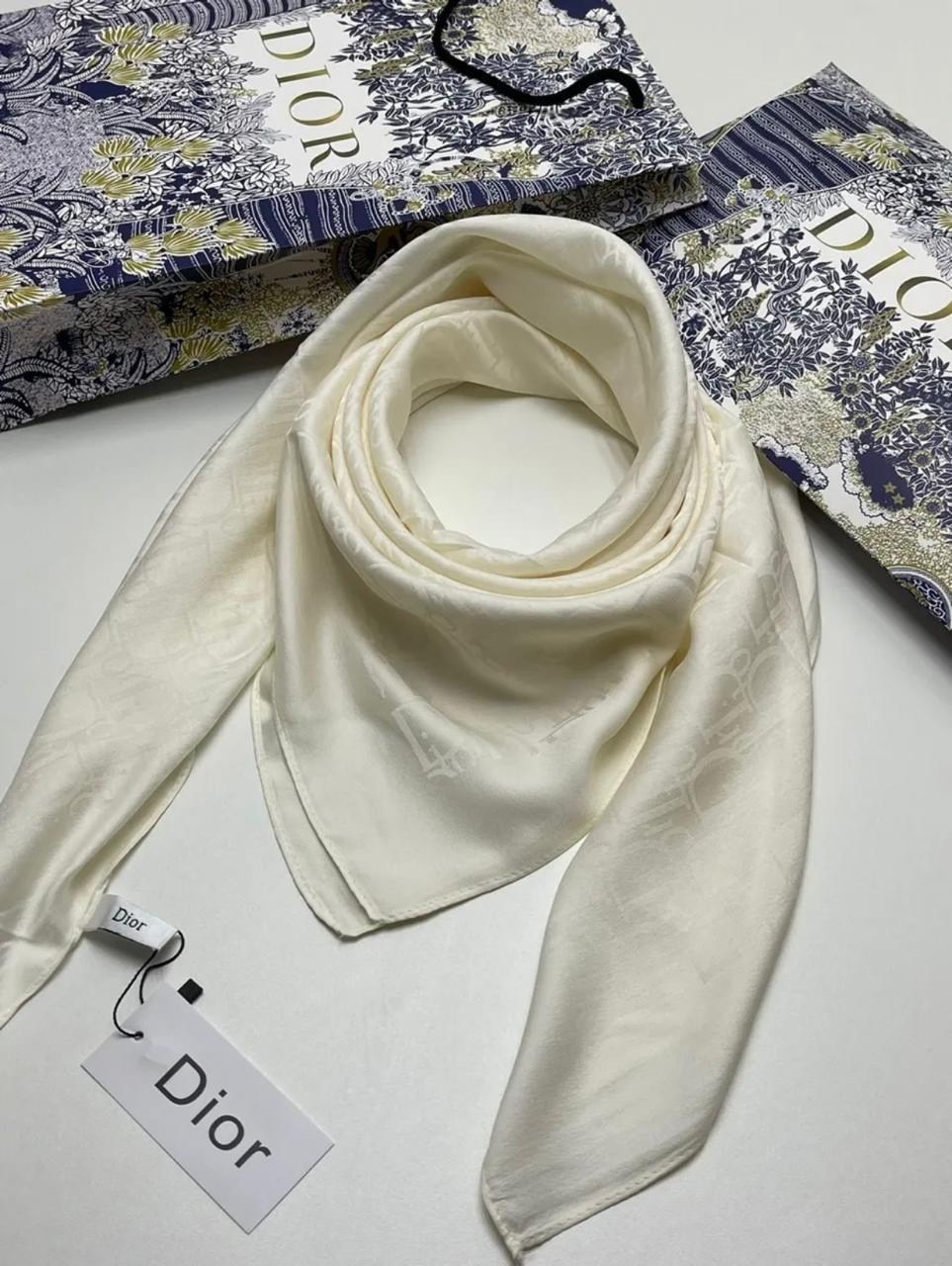 платок диор шелковый,женский шелковый платок шарф,синий платок,платок шелковый однотонный,платки люкс