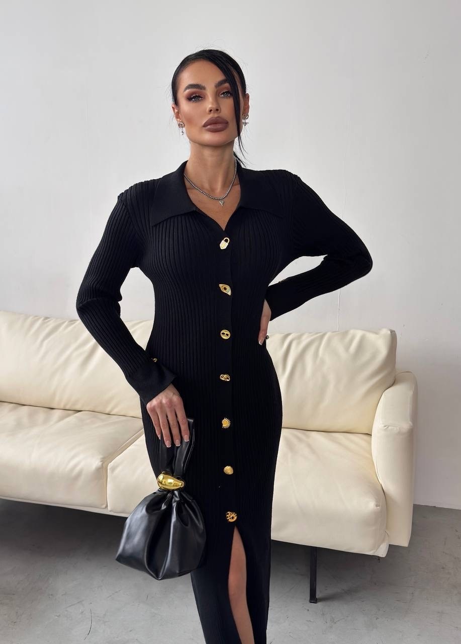 трикотажное платье,вязаное платье,платье черное,вязаное платье женское,платье длинное