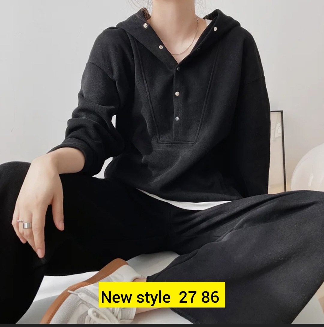 трикотажные костюмы,повседневный костюм,модная толстовка,корейские аутфиты худи,женская толстовка с капюшоном