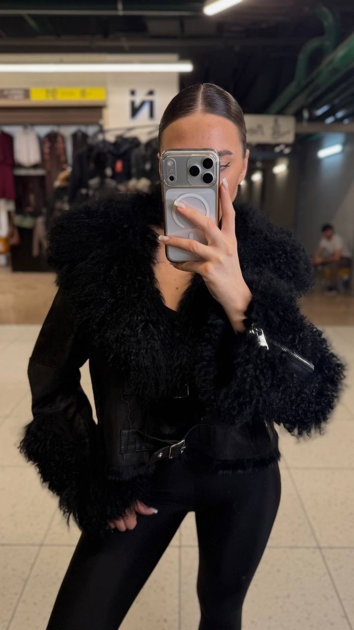 меховая куртка,куртка с мехом,зимние куртки,женская куртка из искусственной кожи,короткая куртка