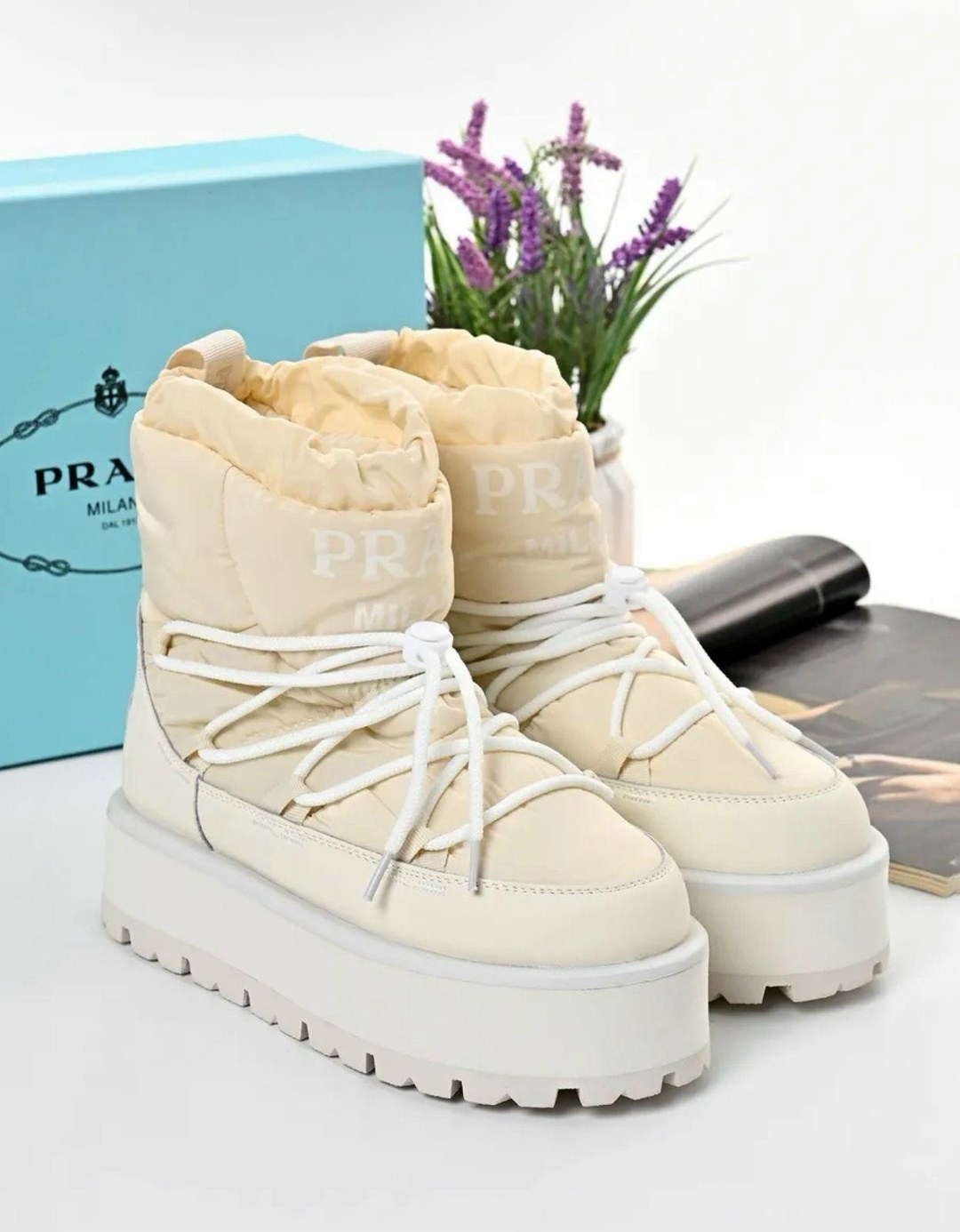 дутики prada,дутики прада,,женские дутики, женская