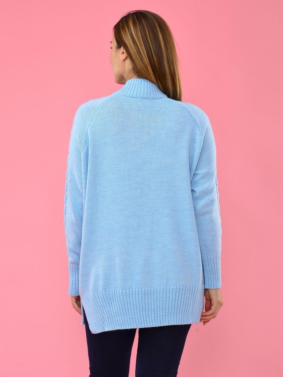 голубой джемпер,голубой свитер,свитера женские,женские джемпера,свитер женский голубой