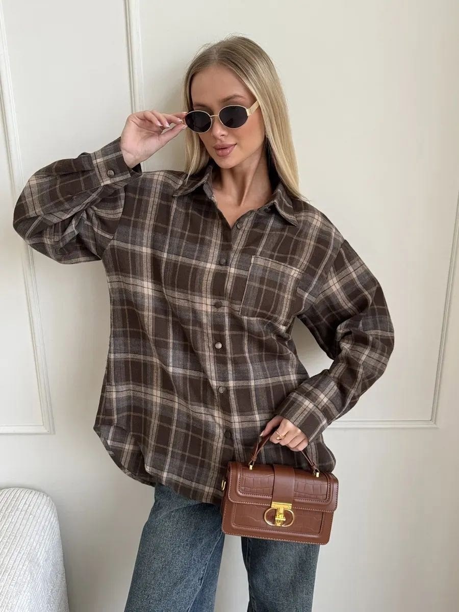 рубашка в клетку женская,клетчатая рубашка женская,рубашка в клетку женская теплая,рубашка хлопок,рубашка