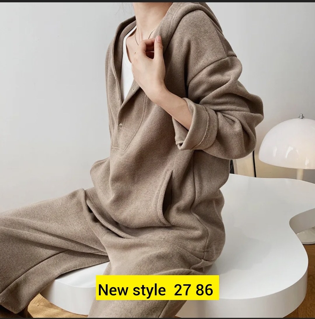 трикотажные костюмы,повседневный костюм,модная толстовка,корейские аутфиты худи,женская толстовка с капюшоном