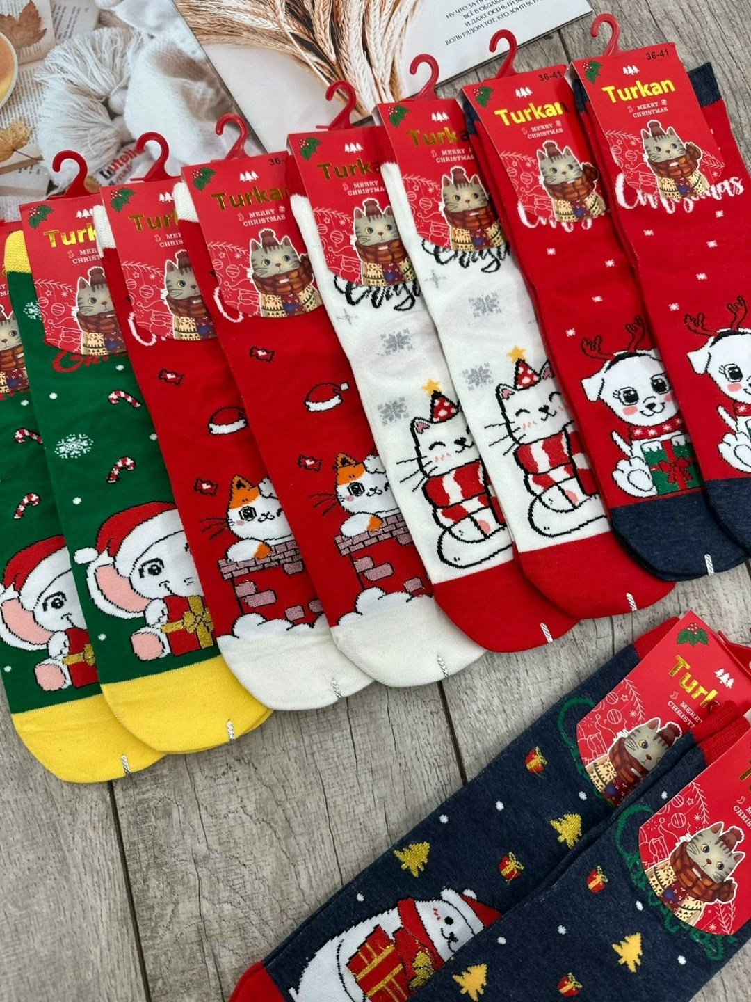 носки женские turkan,новогодние носки,новогодние женские носки,носки женские,носки детские новогодние