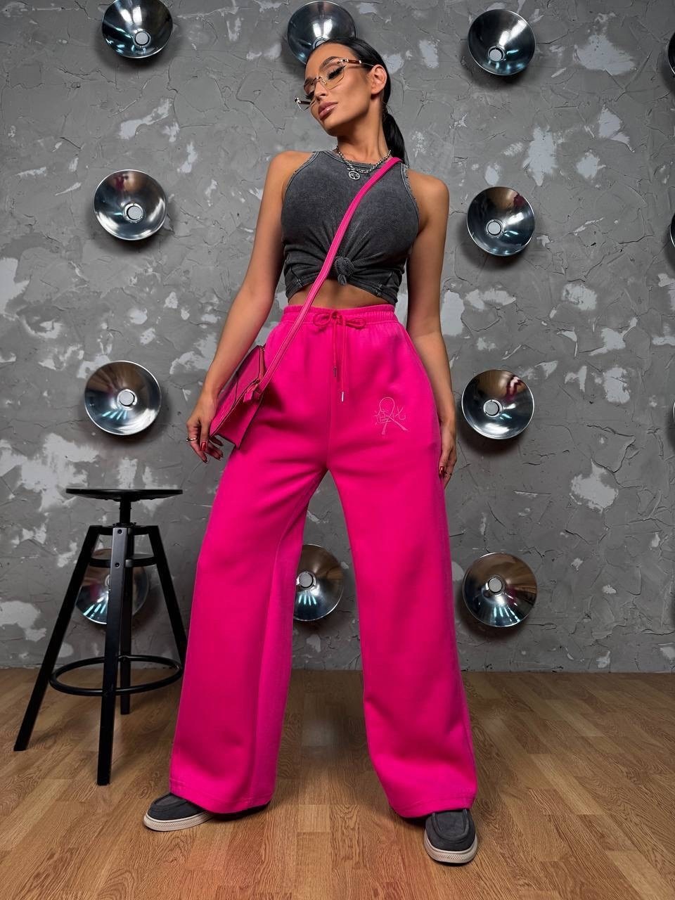 брюки розовые,брюки яркие,брюки женские,брюки джоггеры,брюки палаццо